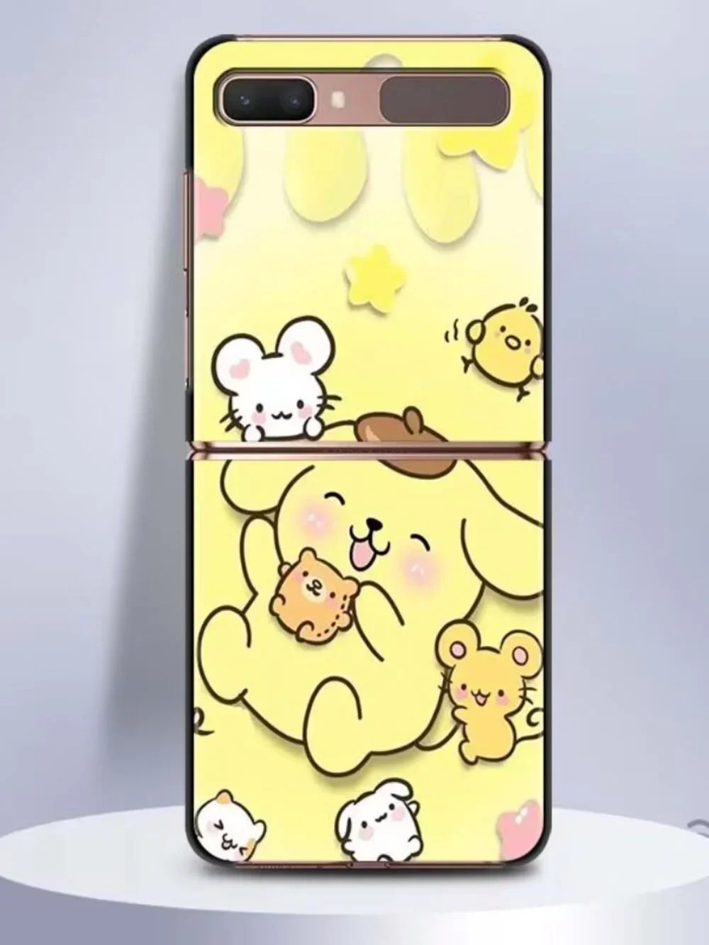 Sanrio Pompompurin Cartoon Phone Case Android Samsung Galaxy Z Flip 7 6 5 4 3